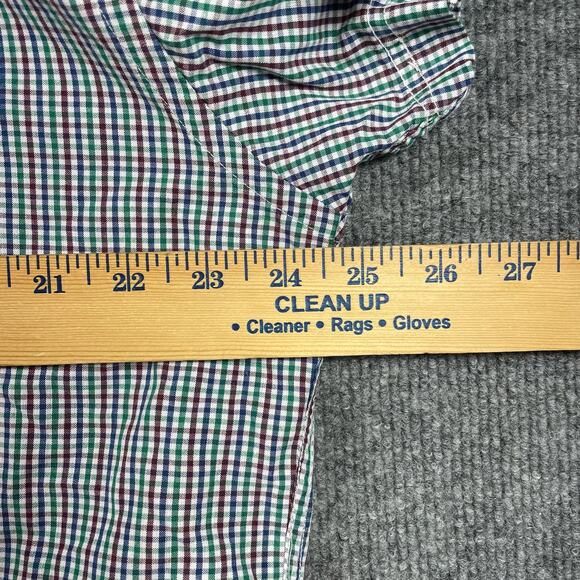 Pendleton Woolen Mills Button Down Shirt Men's Large Gingham Plaid Short Sleeve - Picture 6 of 9